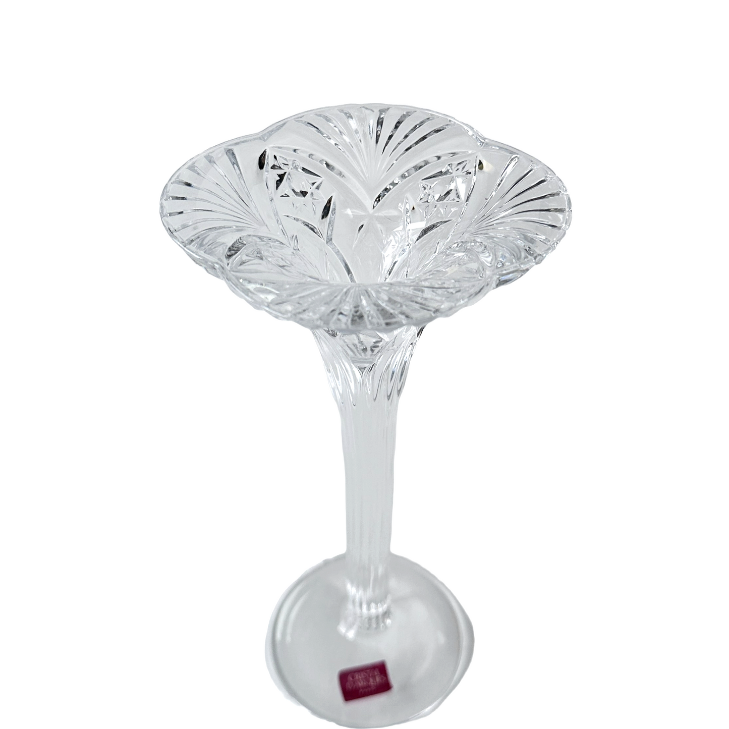 Crystal Tapered Dinner Candle Holder Cristal d'Arques France Vincennes Pattern
