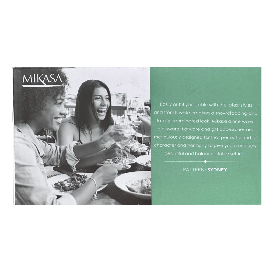 Mikasa Sydney Whiskey Double Old-Fashioned Cocktail Glass Etched Star Cut Set/4