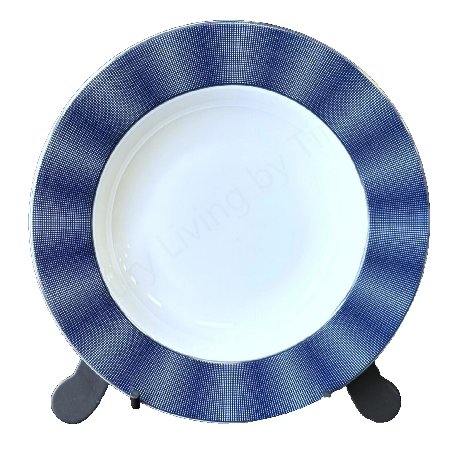 Joseph Sedgh BENTLEY COBALT BLUE Fine Bone China Soup / Pasta Plate 8.75" Set/4