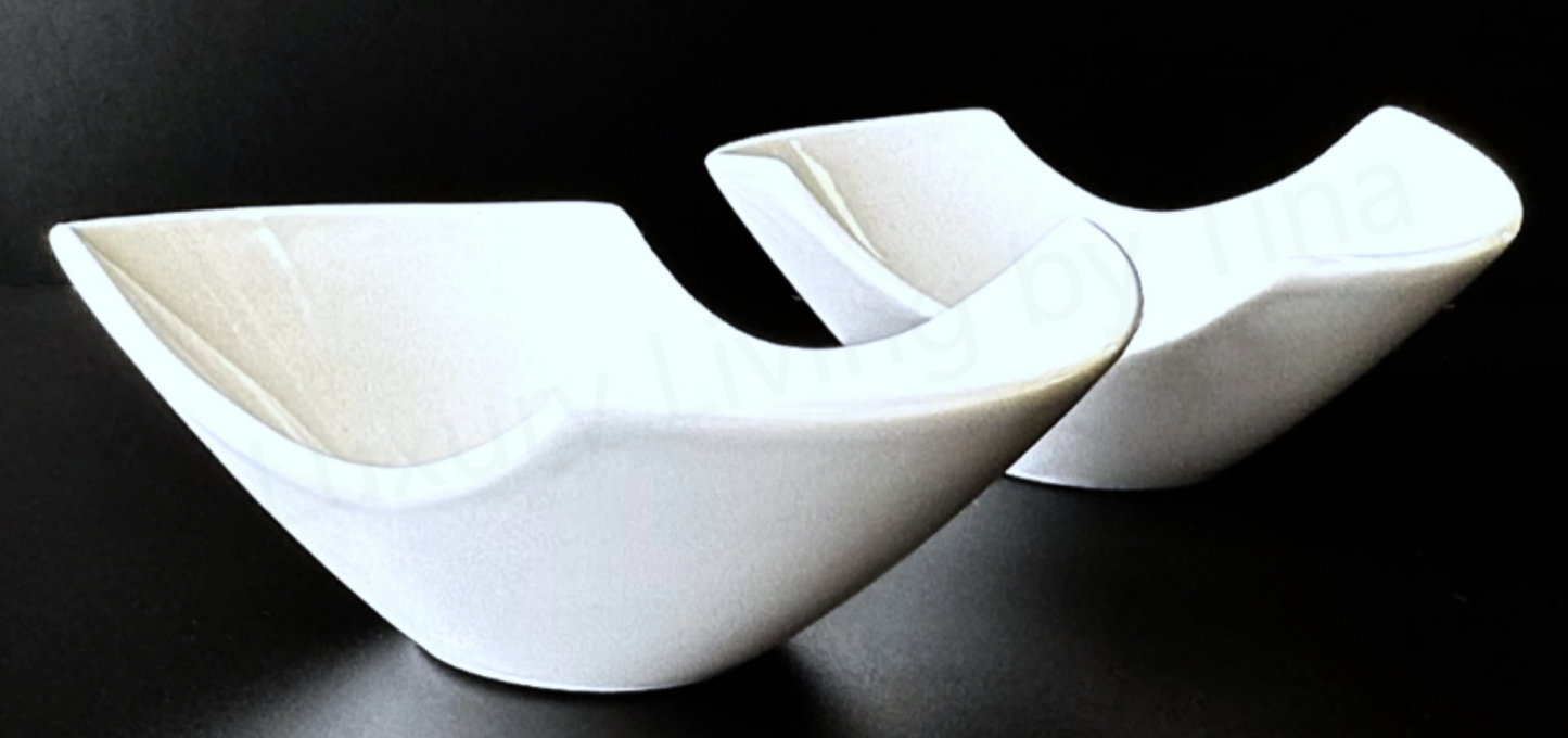 Whittier Samurai Bowl 10 oz Asymmetrical Set of 2 by 10 Strawberry Street