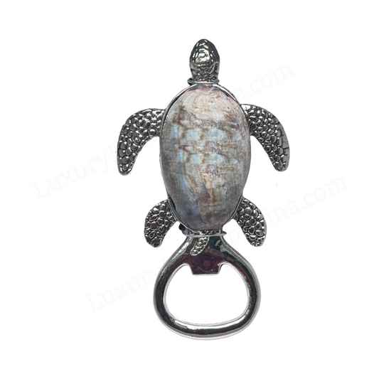 Bottle Opener Tropical Sea Life Turtle with Unique Stone-Look Shell by Tommy Bahama