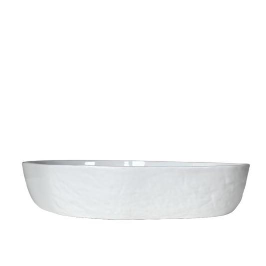 Rader Freeform Fine Porcelain Decorative Bowl Candy Dish 8.6" Smooth & Textured