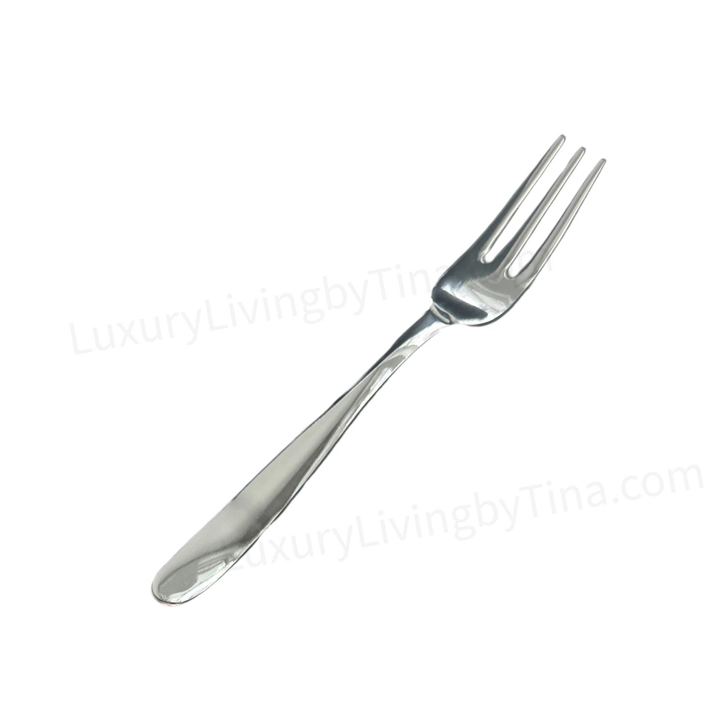 Silver Cake Knife Set with Six Dessert Forks