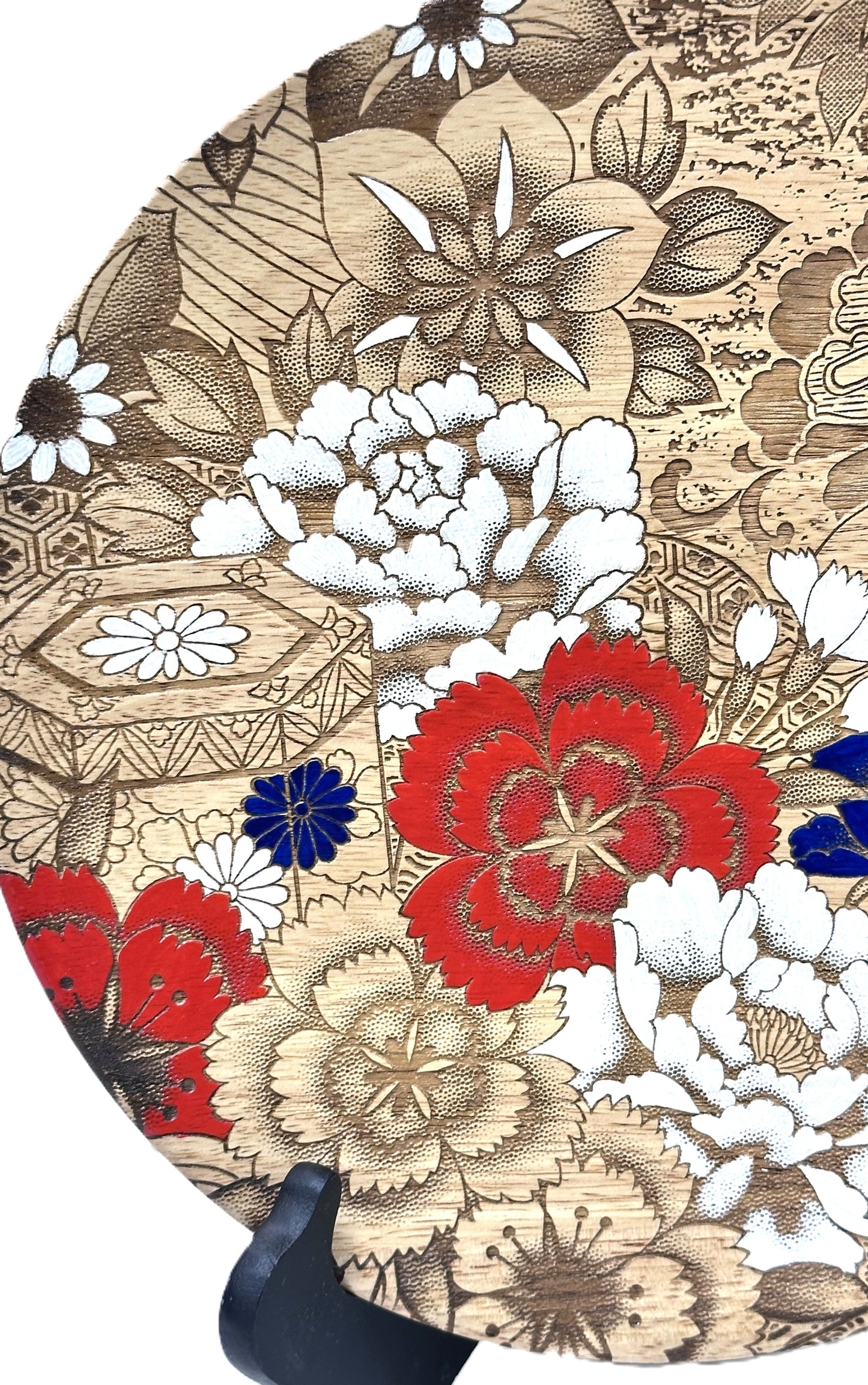 Wall Art, Art Piece, Platter, Kyo-Yuzen Aya Printing & Kyo-Yuzen Engraving Sans