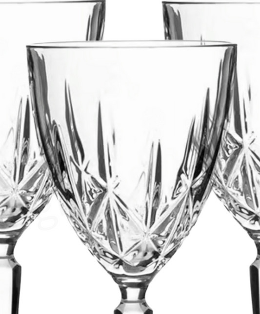 Waterford Crystal Marquis Calici Sparkle Wine Glass Set of 4 Blown Glass