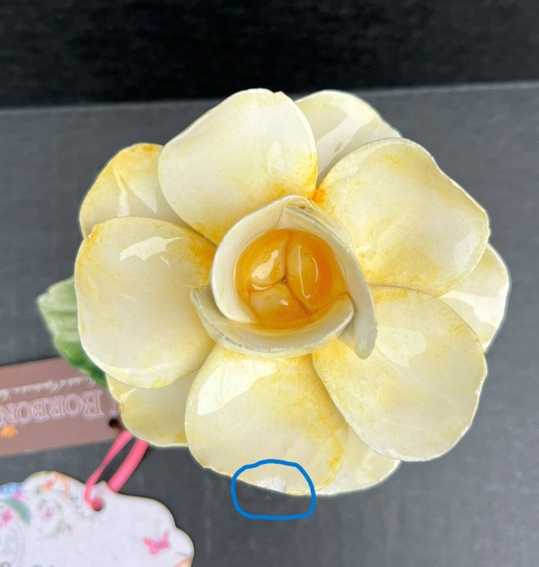 Candle Holder Arte di Capodimonte Hand Crafted/Painted Porcelain Roses Set of 3