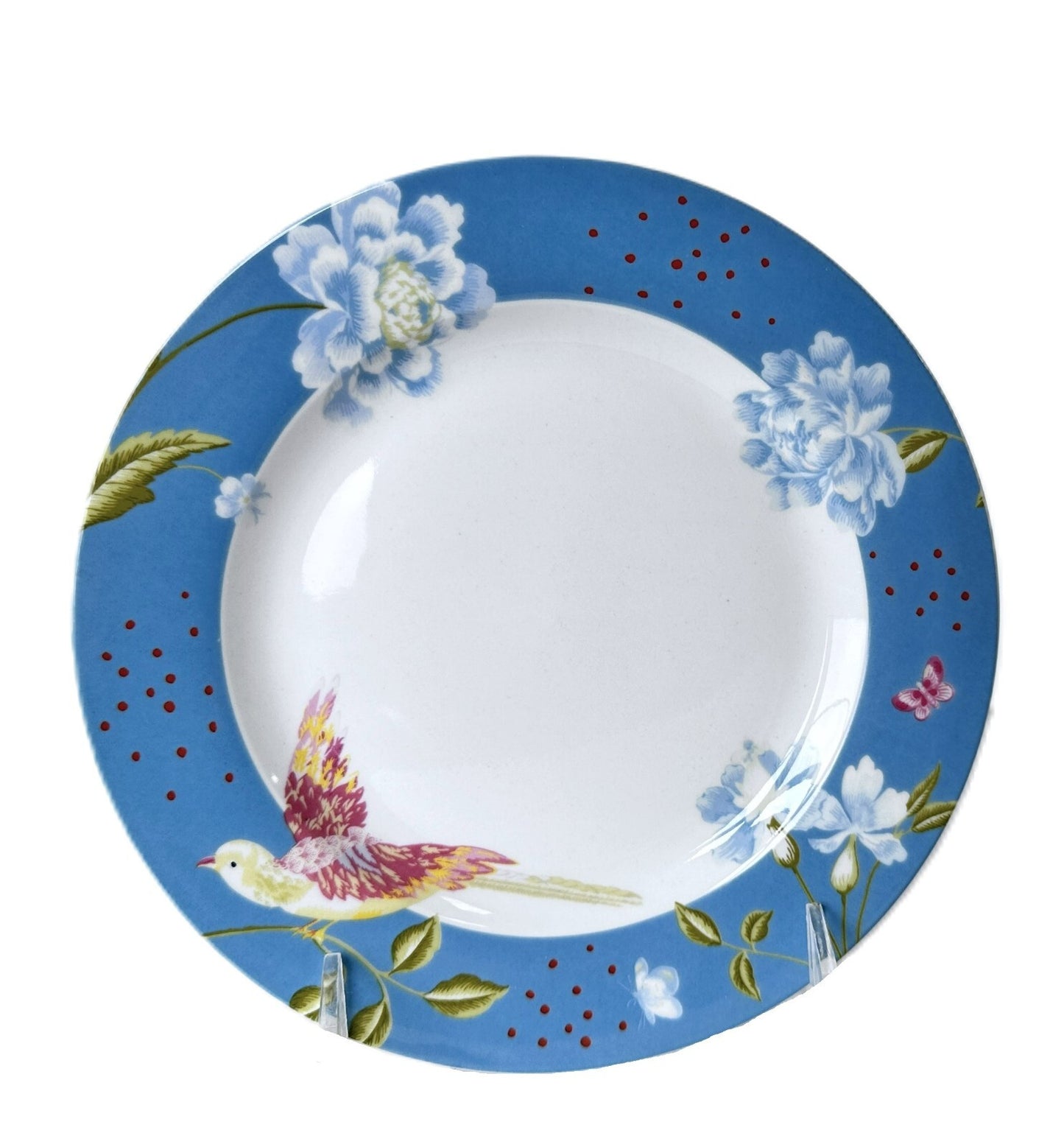 Laura Ashley Blue Seaspray Uni 7" Plate Dessert Bread, Appetizer, Cocktail Set/3