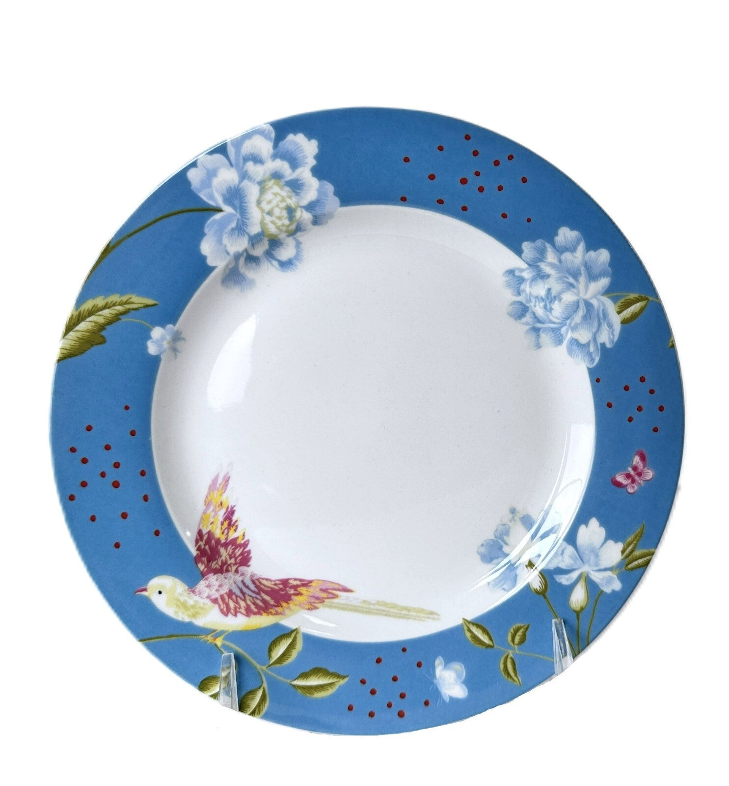 Laura Ashley Blue Seaspray Uni 7" Plate Dessert Bread, Appetizer, Cocktail Set/3