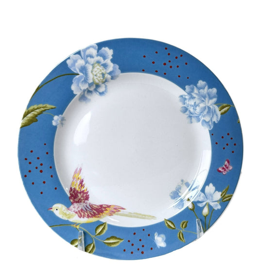 Laura Ashley Blue Seaspray Uni 7" Plate Dessert Bread, Appetizer, Cocktail Set/3