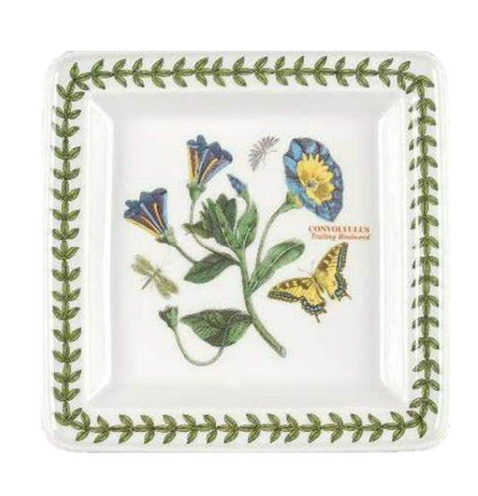 Portmeirion, Trailing Bindweed, Convolvulus, Square Plate 7" Botanic Garden
