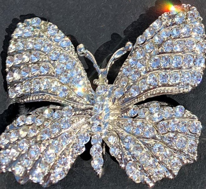 Napkin Rings Crystal Butterflies Rhinestones w/Sparkling Bling Design by Tahari