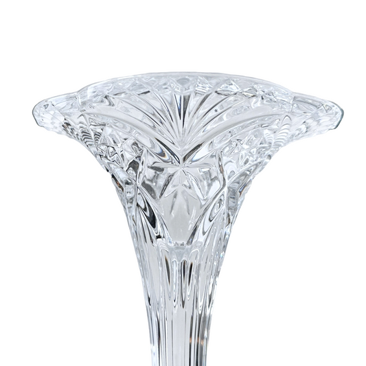 Crystal Tapered Dinner Candle Holder Cristal d'Arques France Vincennes Pattern