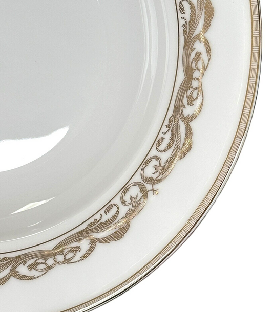 Joseph Sedgh Grange Gold 6430 Fine Bone China, Soup Pasta Bowl 9" x 1.5" (set/4)