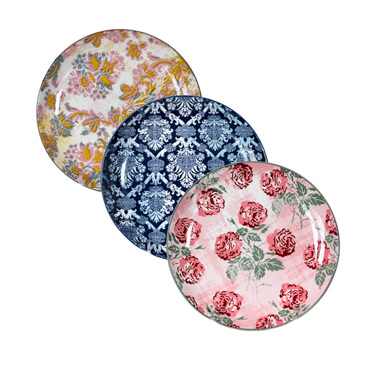 Timeless Assorted 8" Appetizer Tapas Salad Side Plates Maison Artisan Patina Vie