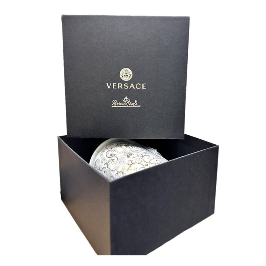Versace Medusa Gala Gold Porcelain Lidded Votive Le Jardin de Versace Fragrance