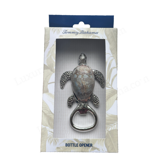 Bottle Opener Tropical Sea Life Turtle with Unique Stone-Look Shell by Tommy Bahama