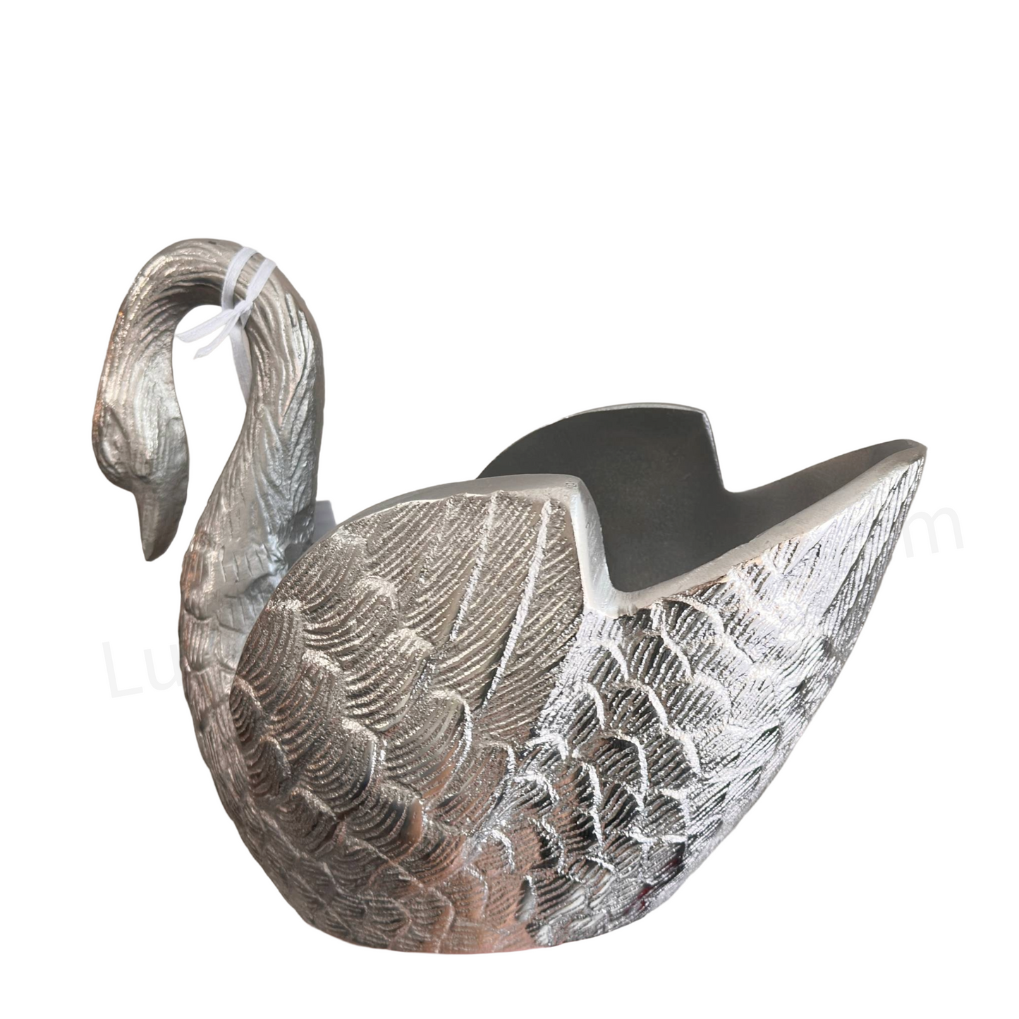 Silver Metal Swan Wine Chiller, Wine Holder, Ice Bucket