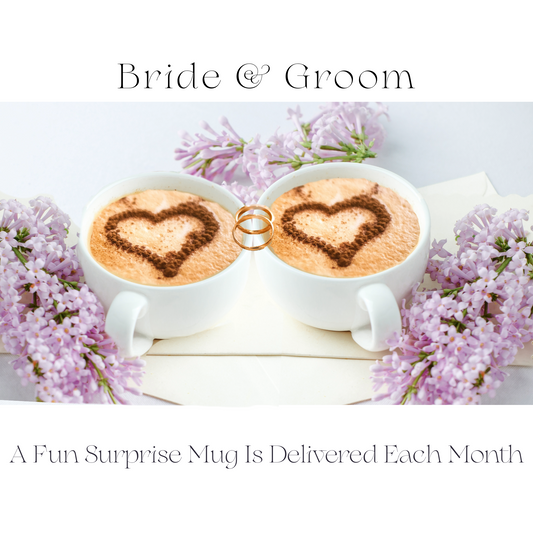 Monthly Mystery Mug Club A Surprise Mug Is Delivered Each Month To The Bride & Groom