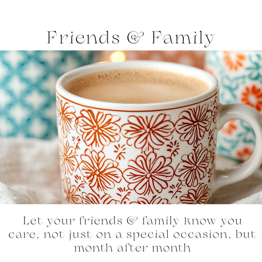 Monthly Mystery Mug Club "A Surprise Mug" Is Delivered Each Month To Family/Friends