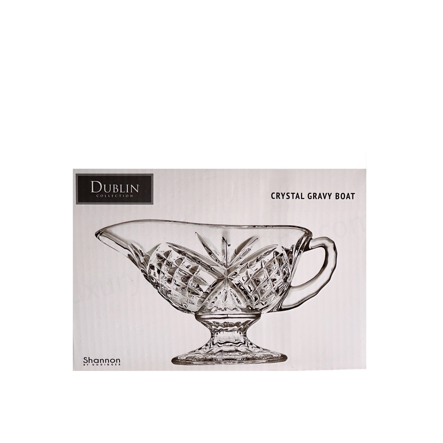 Gravy Boat Godinger Shannon Crystal Dublin Collection Crafted Brilliant-Cut Crystal