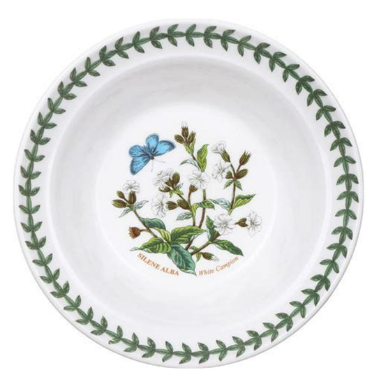 Portmeirion, White Campion, Silene Alba, 6.25" Round Bowl Botanic Garden Harmony