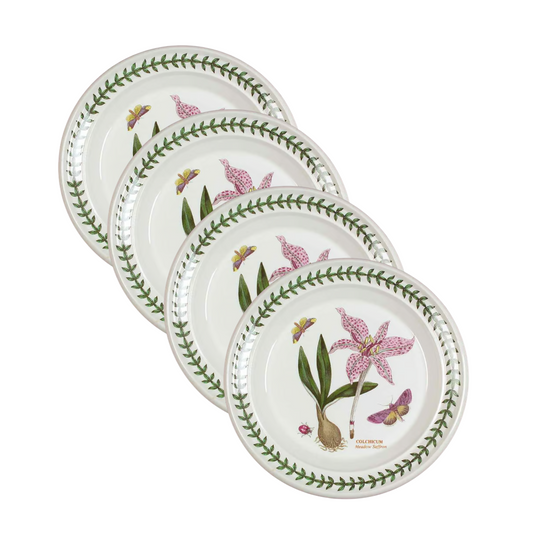 Portmeirion 10.5" Dinner Plate Papilio Amethyst Botanic Garden Harmony  Meadow Saffron x4