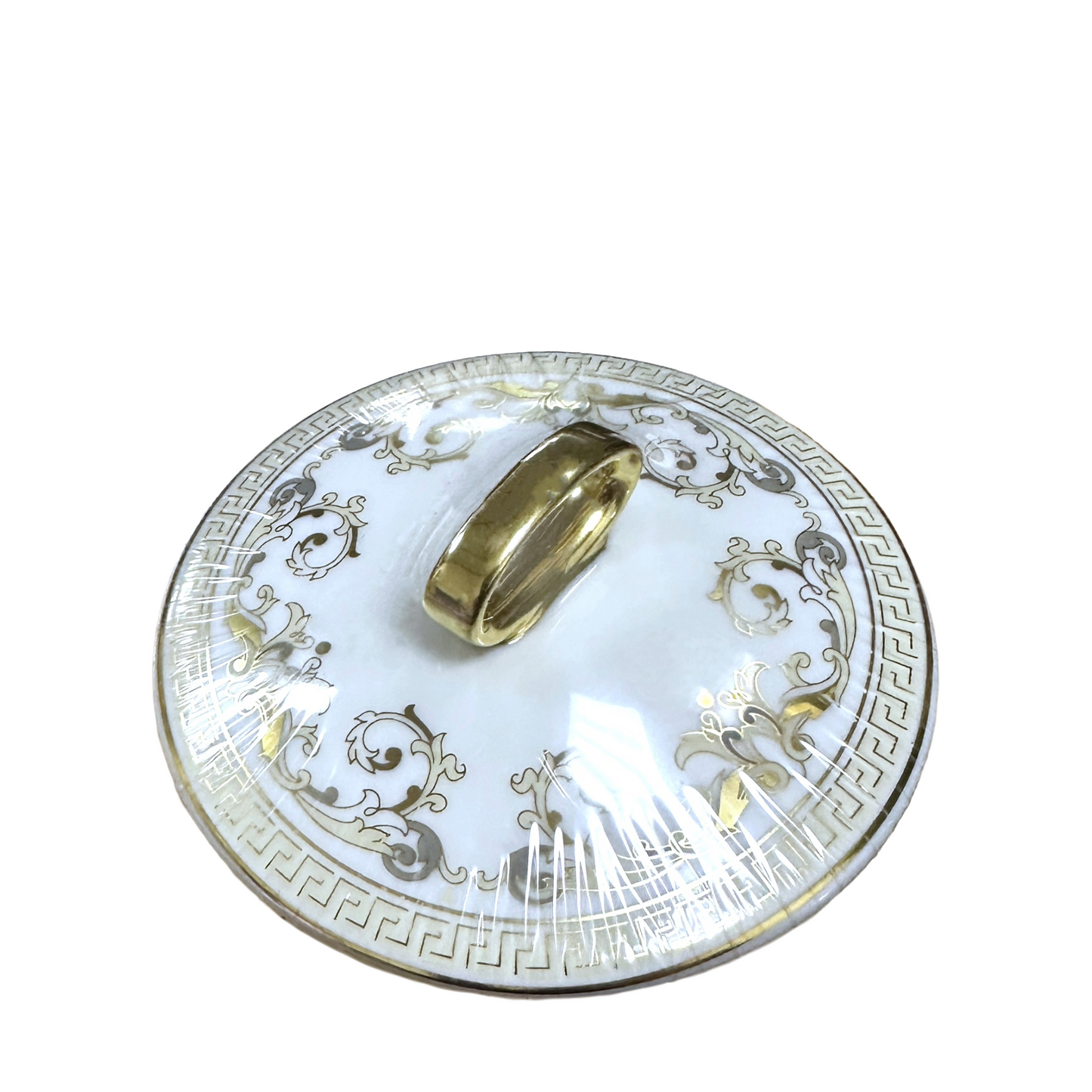 Versace Medusa Gala Gold Porcelain Lidded Votive Le Jardin de Versace Fragrance