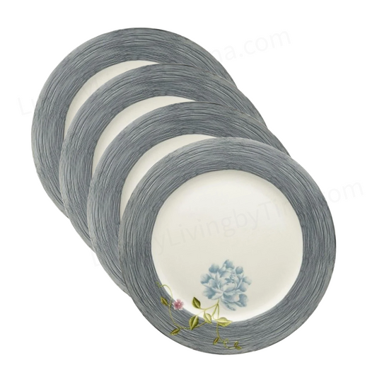 Laura Ashley Heritage Collectables Plate Large 10.5" Midnight Pinstripe