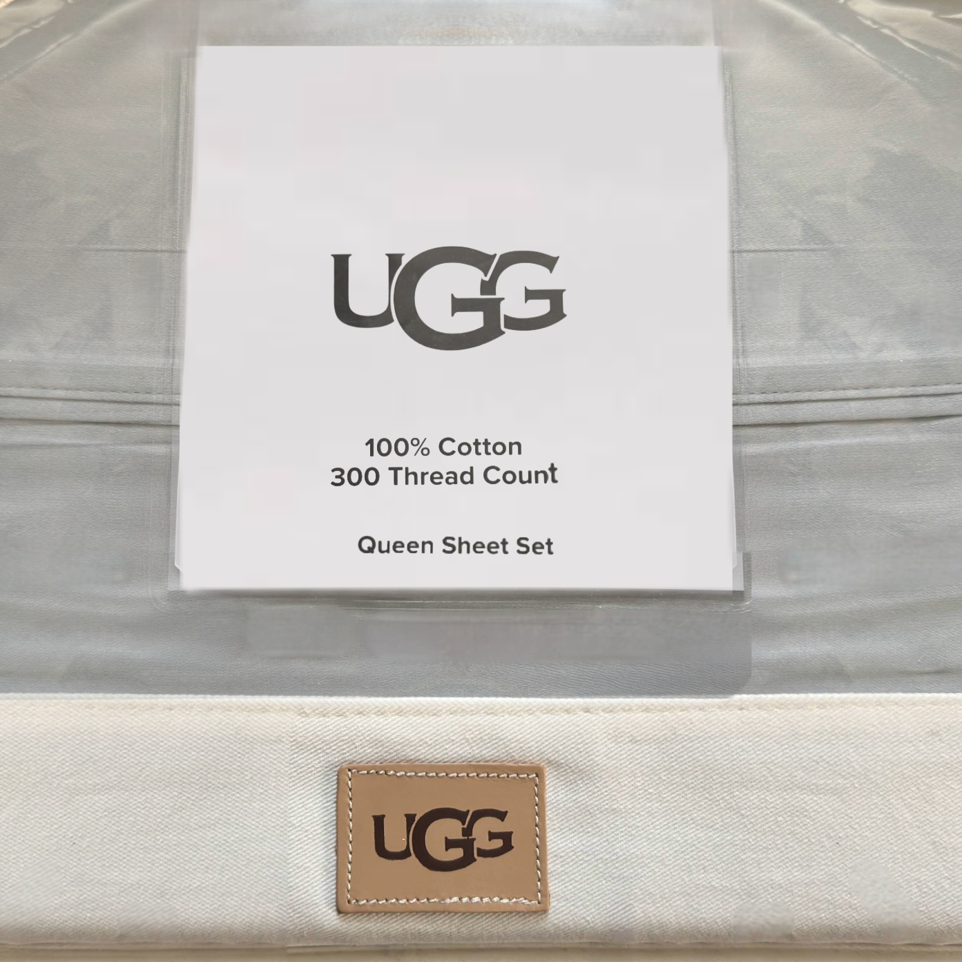 Ugg Queen Size Bedsheets Elegant Lush Gray 4 Piece Flat Sheet Fitted Sheet 2 Pillow Cases