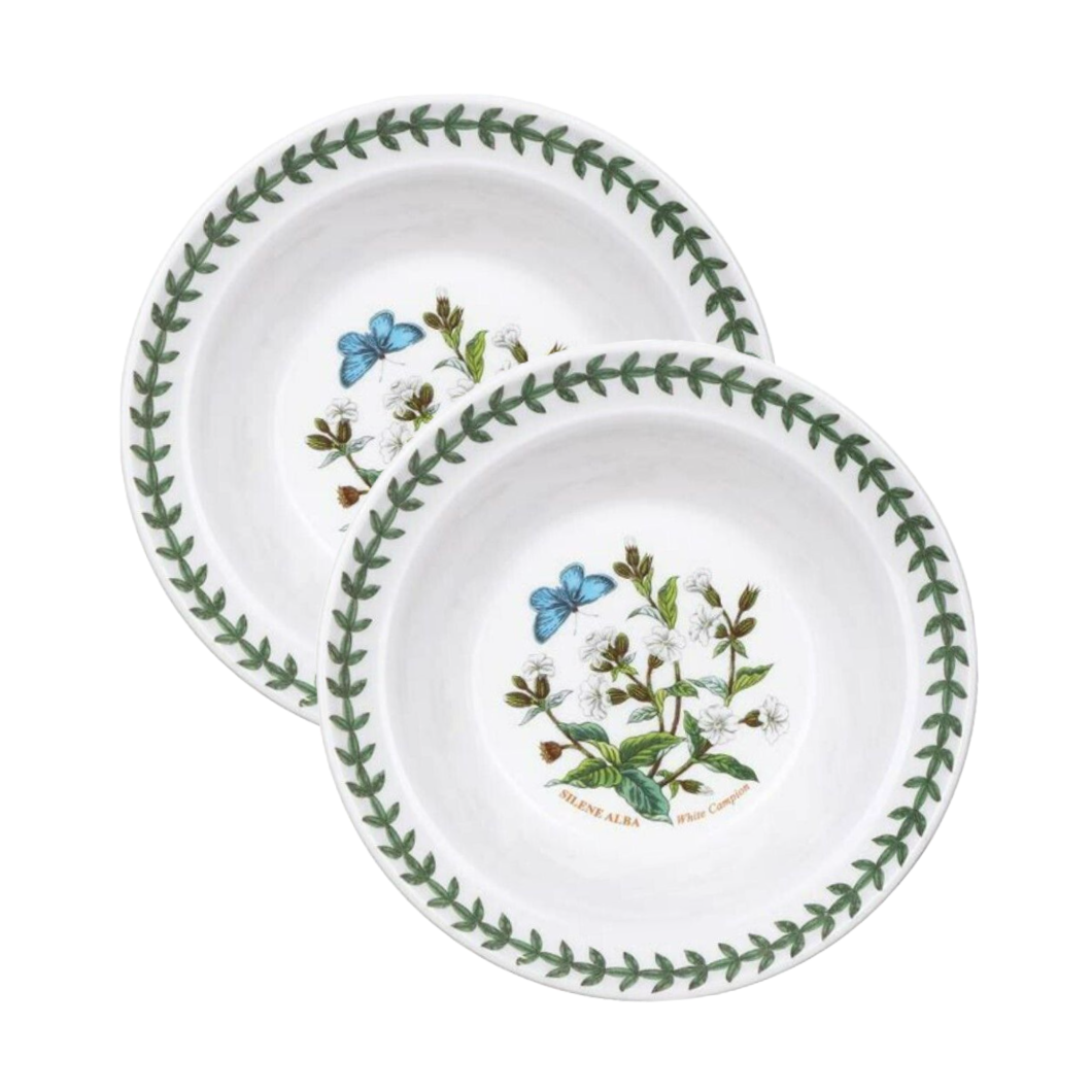 Portmeirion, White Campion, Silene Alba, 6.25" Round Bowl Botanic Garden Harmony