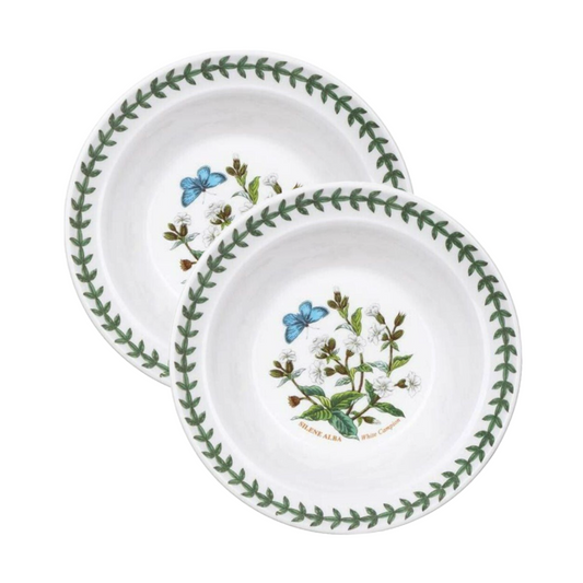 Portmeirion, White Campion, Silene Alba, 6.25" Round Bowl Botanic Garden Harmony