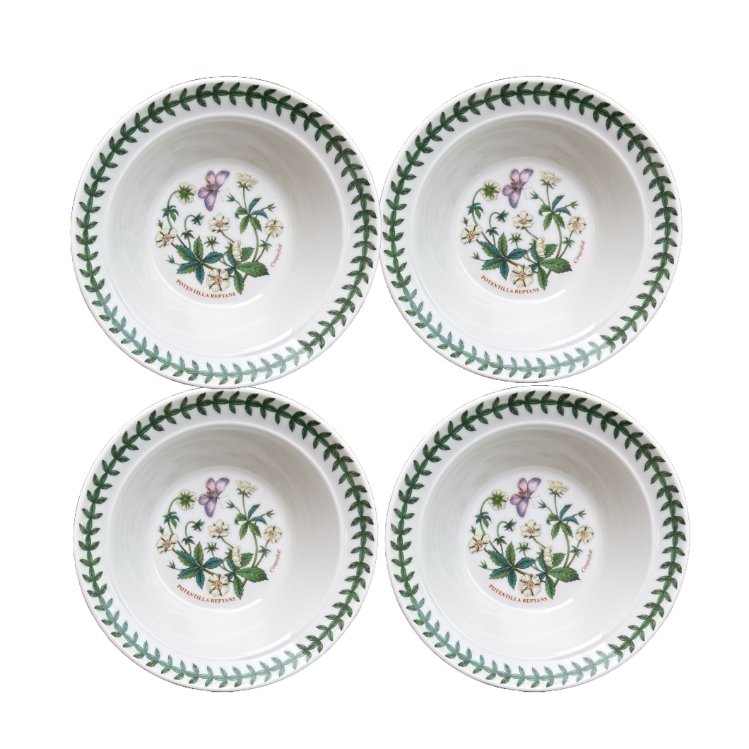Portmeirion, Cinquefoil, Potentilla Reptans 6.25" Bowl Botanic Garden Harmony x4