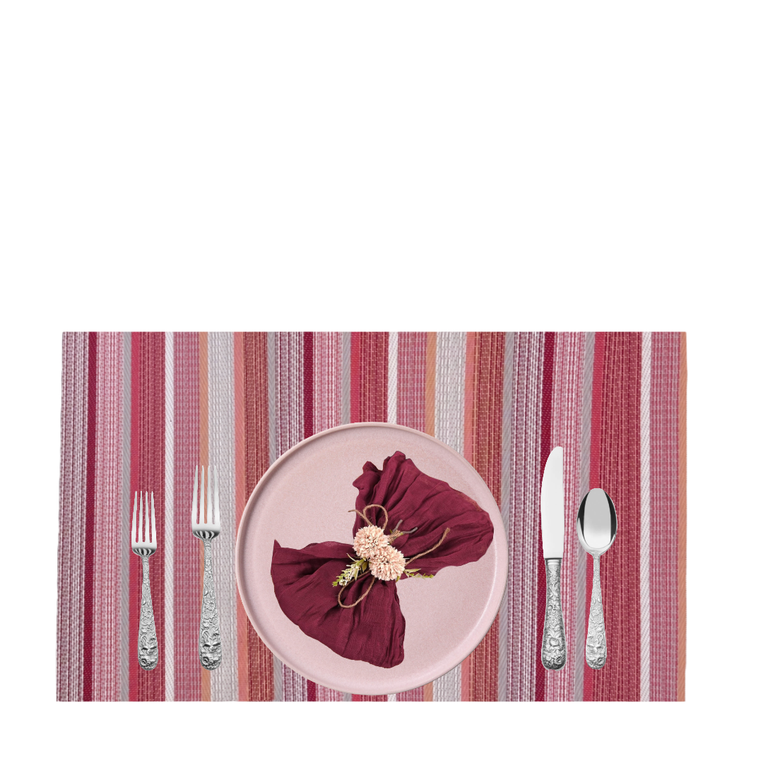 Red Striped Placemats